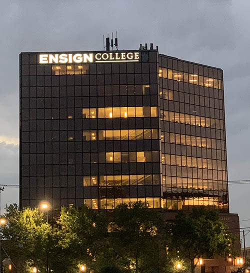 Ensign College building in Salt Lake City  