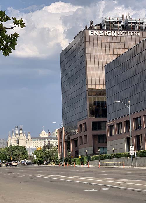picture of the Ensign College Building in Salt Lake City, Utah