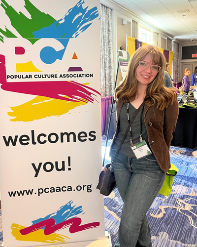 BYU student Athena Rutman attended the Popular Culture Association National Conference in New Orleans.