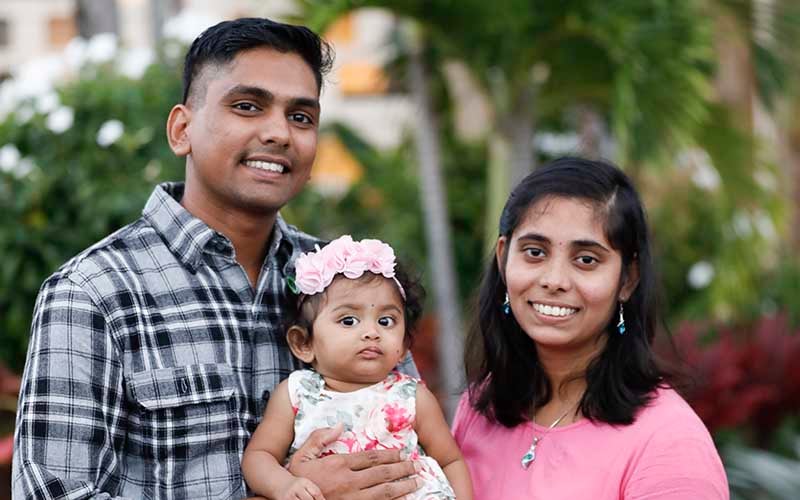 family from India