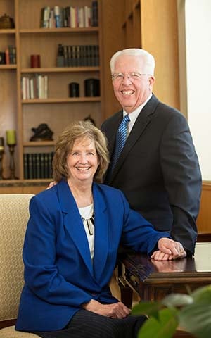 Photo of John and Peggy Ricks. John is a descendent of Thomas E. Ricks.