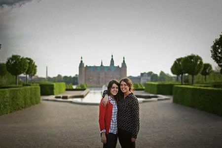 Students Vanessa Burnett and Kelsie Moore in Denmark