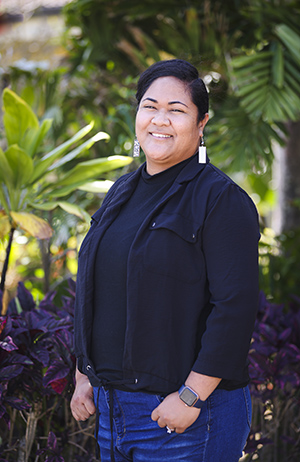 A Tongan woman smiling
