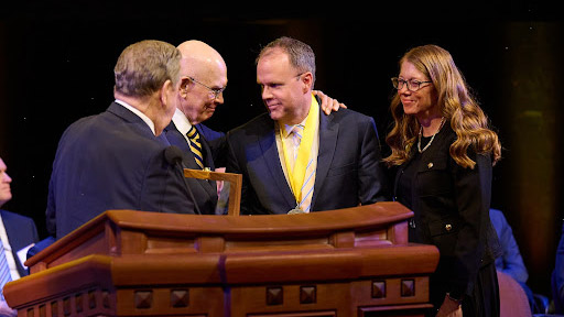 President Ashton with President Oaks and Elder Holland