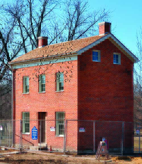 Restored home of William and Esther Gheen, nearing completion, located in Nauvoo, Illinois.