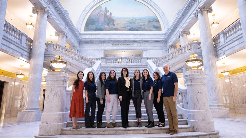 BYU political science students